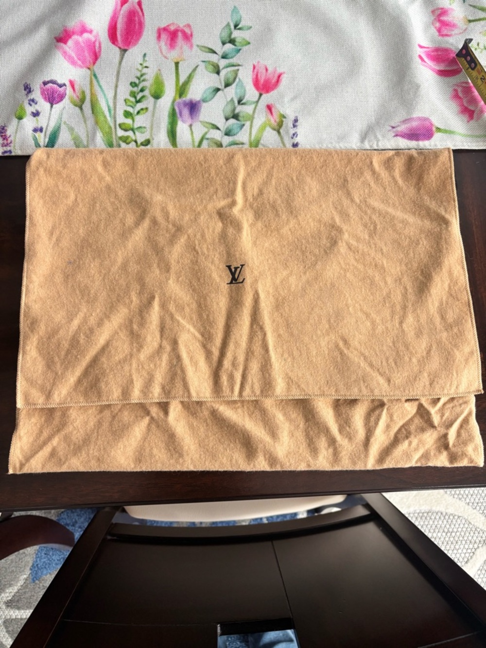 Louis Vuitton Beige/Tan Logo Dust Pouch